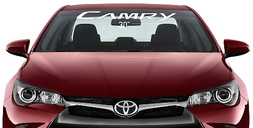 Adesivo in Vinile con Scritta Camry per Parabrezza Toyota Camry