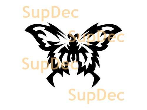 Adesivo murale in vinile a farfalla per finestra bagno arte #6
