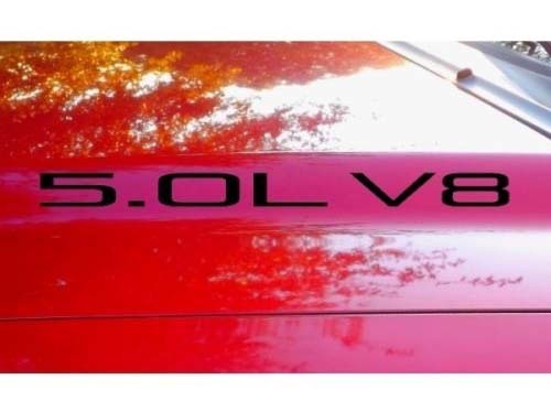 Hood Decal x2 5.0L V8 testo adesivo emblema logo 5.0 V1