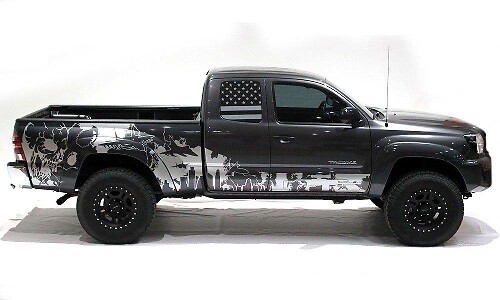 Kit di decalcomanie in vinile War Zone laterali per Toyota Tacoma 2005-2012