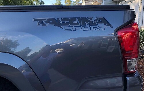 Set di decalcomanie laterali in vinile stile sportivo per Toyota Tacoma