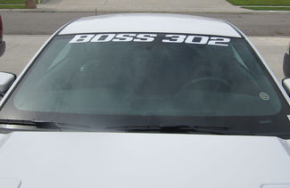 FORD MUSTANG BOSS 302 PARABREZZA BANNER - 2012 - 2020 FINESTRA DECAL ADESIVO IN VINILE