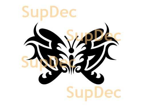 Adesivo murale per finestra e parete in vinile a forma di farfalla per bagno #12
