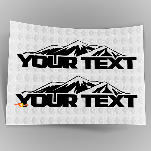 Kit di Adesivi in Vinile Personalizzati per Cofano Montagna per Jeep Wrangler
