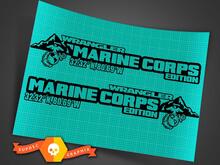 Cofano laterale Marine Corps USMC adesivo decalcomania grafica in vinile per Jeep Wrangler 27