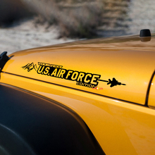 Adesivo laterale per cofano US Air Force, grafica in vinile per Jeep Wrangler 27