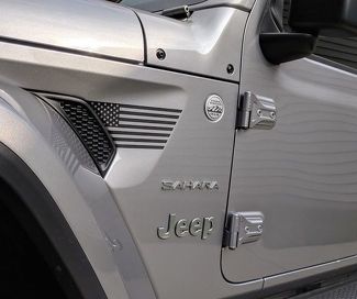 Jeep Wrangler JL Fender Vent American Flag Decal-Coppia