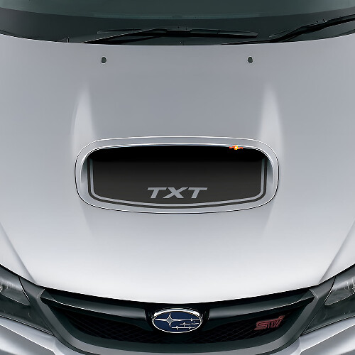 Adesivo in vinile personalizzato a sfiato cofano nero opaco per Subaru Impreza WRX STI