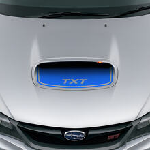 Adesivo in vinile personalizzato a sfiato cofano nero opaco per Subaru Impreza WRX STI_2