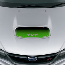 Adesivo in vinile personalizzato a sfiato cofano nero opaco per Subaru Impreza WRX STI_3
