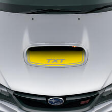 Adesivo in vinile personalizzato a sfiato cofano nero opaco per Subaru Impreza WRX STI_5