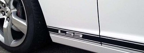 2010-2015 Chevrolet Camaro SS RS LS Strisce a strisce rocker Adesivi Decalcomanie grafiche
