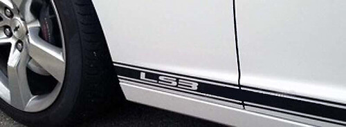 Kit adesivi vinile strisce laterali contorno LS per Chevrolet Camaro 2010-2015