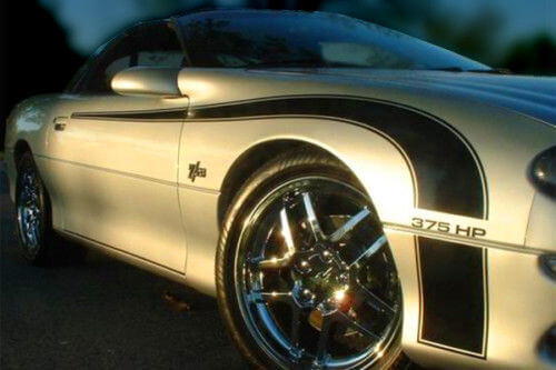 Kit di adesivi laterali a strisce a bastone da hockey in vinile per Chevy Camaro 1993-2002