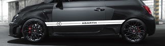 Grafica Racing Line Sticker. Decalcomania banda laterale auto per FIAT ABARTH. AUFKLEBER.