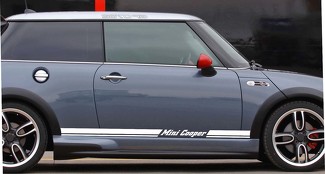 Per Mini Cooper Rally Turbo 2000-2015 Pannello decalcomanie laterali Rocker Stripes