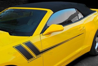 2014 2015 2016 2017 Chevy Camaro Fender to Side Hash Rally Racing Stripes Decalcomanie