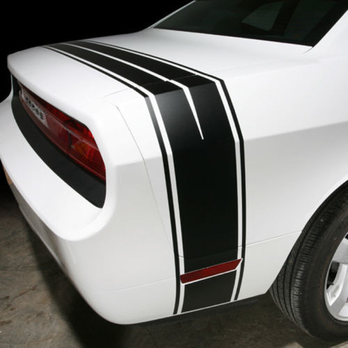 2008-2014 Dodge Challenger Pannello laterale del bagagliaio posteriore Strisce laterali Adesivi Decalcomanie Rally
