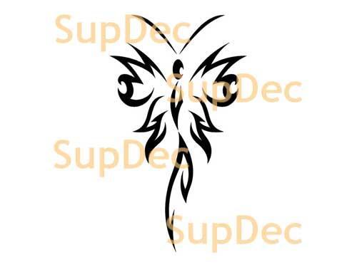 Decalcomania #16 dell'autoadesivo del bagno della finestra della parete di arte del vinile della farfalla
