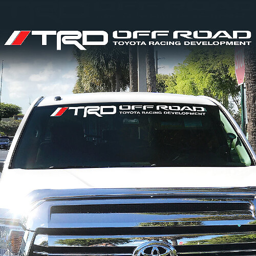 Adesivo Banner Parabrezza Fuoristrada Stile TRD per Toyota Tacoma Tundra