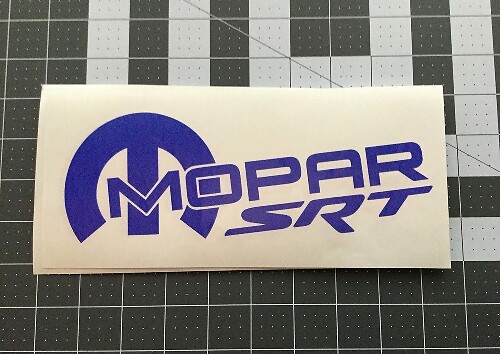 2 decalcomanie da corsa Mopar, Srt, Hemi, adesivo fustellato in vinile 8,5 x 3,5 cm