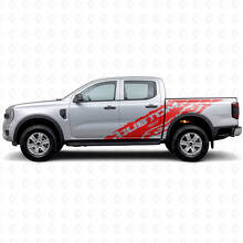Kit di Adesivi Laterali in Vinile con Schizzi di Fango e Testo Personalizzato per Musclecar Ranger Wildtrak_5
