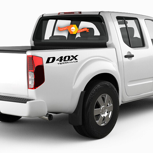 2X Nissan Frontier D40X Vinyl Entrambi i lati Adesivi Decalcomanie Grafica 4x4