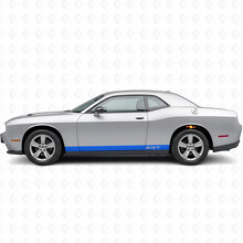 Adesivo in vinile SRT Style Stripes per il pannello laterale per Dodge Challenger 2009-2018_2