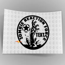Adesivo in Vinile con Logo Military Star Zombie Reaction Force per Jeep Wrangler_3
