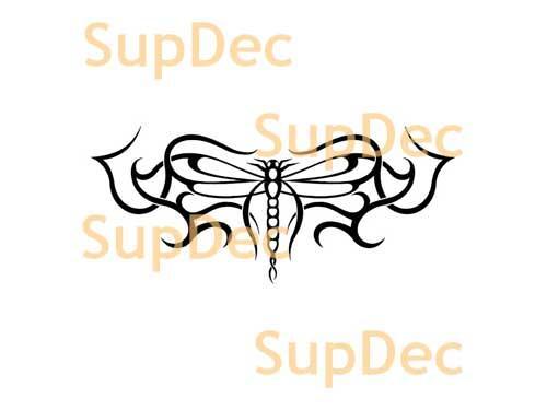 Adesivo murale per finestra e parete in vinile a forma di farfalla per bagno #22
