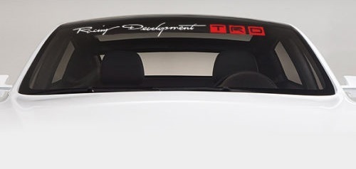 Adesivo in vinile per parabrezza TRD Racing Development per Toyota