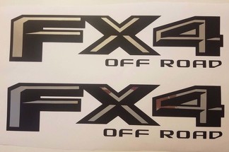 Decal 4x4 off road 2017 Nero opaco e cromo, decal adesivi ford truck (SET)