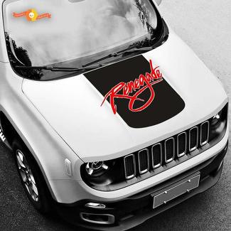 Decalcomania in vinile oscurante per cappuccio personalizzato Jeep Renegade