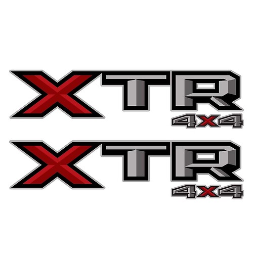 Set di 2: 2018 Ford F-150 F-250 XTR 4X4 decalcomania in vinile adesivo pick-up camion comodino