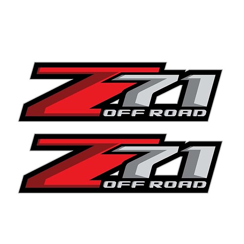 Adesivo Universale in Vinile Logo Z71 Off Road per GMC Sierra