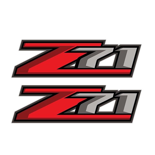 Set di 2: adesivi Z71 per camioncino Chevrolet Silverado GMC Sierra 2017
