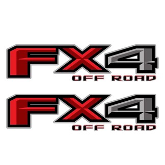 Set di 2: decalcomania in vinile fuoristrada Ford F-150 FX4 2018 per il comodino del camioncino