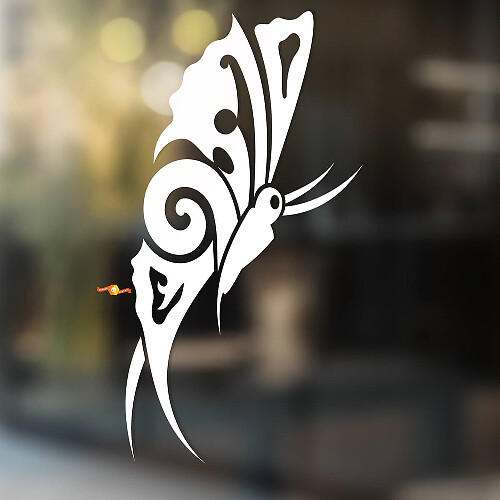Adesivo in Vinile Universale Tribal Butterfly