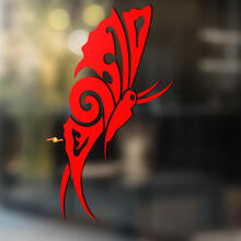 Adesivo in Vinile Universale Tribal Butterfly_2