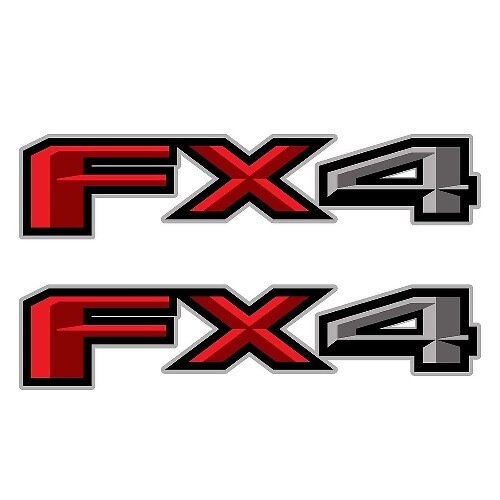Set di 2: 2018 Ford F-150 FX4 off-road decalcomania in vinile adesivo camioncino letto laterale