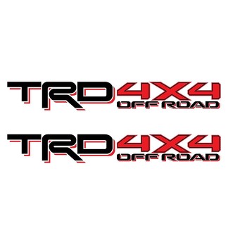 Set di 2: 2017-2018 TRD 4X4 fuoristrada Toyota Tacoma Tundra decalcomanie a colori sul comodino