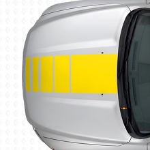 Kit Adesivi in Vinile Strisce Stile Stroboscopico Cofano e Paratia per Dodge Ram 1500_10