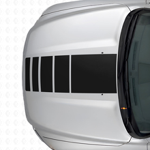 Kit Adesivi in Vinile Strisce Stile Stroboscopico Cofano e Paratia per Dodge Ram 1500_2