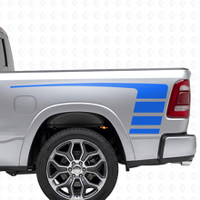 Kit Adesivi in Vinile Strisce Stile Stroboscopico Cofano e Paratia per Dodge Ram 1500_3