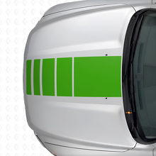 Kit Adesivi in Vinile Strisce Stile Stroboscopico Cofano e Paratia per Dodge Ram 1500_5