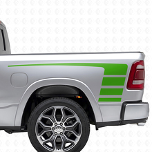 Kit Adesivi in Vinile Strisce Stile Stroboscopico Cofano e Paratia per Dodge Ram 1500_6