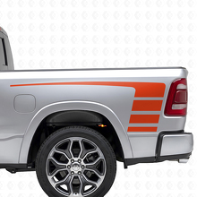 Kit Adesivi in Vinile Strisce Stile Stroboscopico Cofano e Paratia per Dodge Ram 1500_7