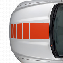 Kit Adesivi in Vinile Strisce Stile Stroboscopico Cofano e Paratia per Dodge Ram 1500_8