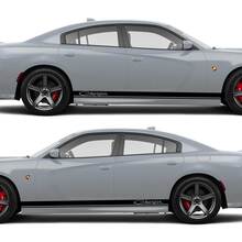 Kit grafica in vinile a strisce con decalcomanie per pannello bilanciere Dodge Charger 2X
 4