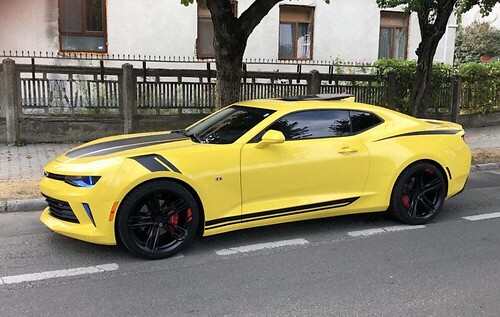 Racing Rally Stripe Kit Cofano Tetto Baule Adesivo in vinile per Chevrolet Camaro 2016-2018